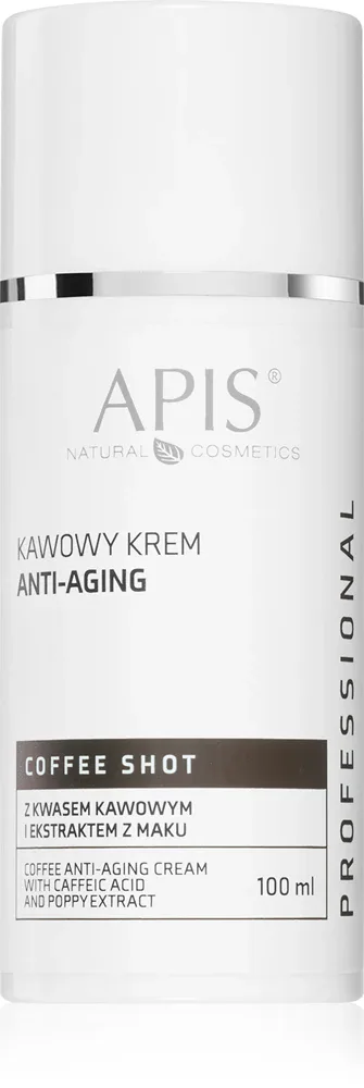Apis Natural Cosmetics Coffee Shot - Упругий крем для лица с экстрактами кофе, 100 мл