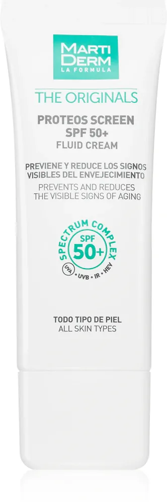 MartiDerm The Originals Proteos Screen - Защитный флюид для всех типов кожи SPF 50+, 40 мл