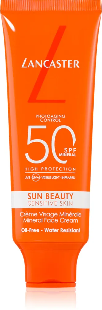Lancaster Sun Beauty Mineral Face Cream - Крем для загара для лица SPF 50, 50 мл