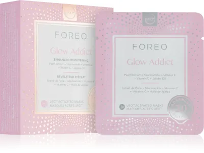 FOREO UFO Glow Addict - Осветляющая маска для лица, 6 шт
