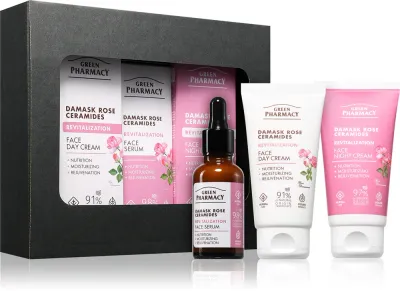 Green Pharmacy Damask Rose & Ceramides Set - Набор подарочный для идеальной кожи