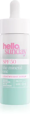 hello sunday the mineral one lightweight serum drops - легкое сыворотка SPF 50, 30 мл