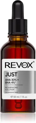 Revox B77 JUST AHA 30% + BHA 4% - Сыворотка для лица с эксфолирующим эффектом для восстановления поверхности кожи, 30 мл