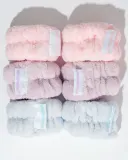 Напульсники для умывания Brushworks Pastel Microfibre Wrist Wash Bands из микрофибры, 6 шт — фото 3
