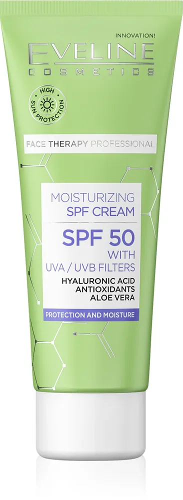 Крем для лица Eveline Cosmetics Face Therapy Professional дневной, увлажняющий, SPF 50, 30 мл