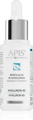 Apis Natural Cosmetics Revolution In Hydration Hyaluron 4D - Сыворотка гиалуроновая для сухой и обезвоженной кожи, 30 мл