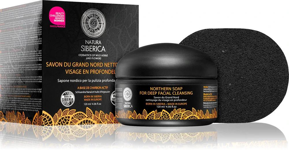 Natura Siberica Wild Herbs and Flowers - Глубоко очищающее детокс-мыло для лица, 120 мл