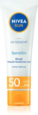 NIVEA SUN Sensitive - Защитный крем для лица для чувствительной кожи SPF 50, 50 мл