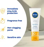 NIVEA SUN Sensitive - Защитный крем для лица для чувствительной кожи SPF 50, 50 мл — фото 2