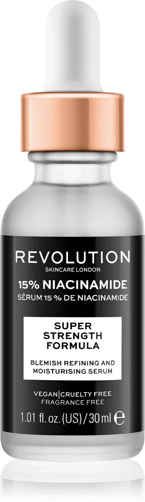 Revolution Skincare Niacinamide 15% - Сыворотка увлажняющая для проблемной кожи, 30 мл
