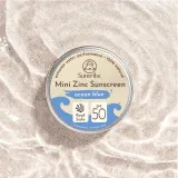 Suntribe Mini Zinc Sunscreen - Минеральный защитный крем для лица и тела SPF 50 Ocean Blue, 15 г — фото 2