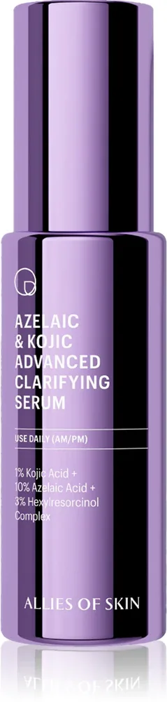 Allies of Skin Azelaic & Kojic Advanced Clarifying Serum - Сыворотка глубокого восстановления для лица, 30 мл