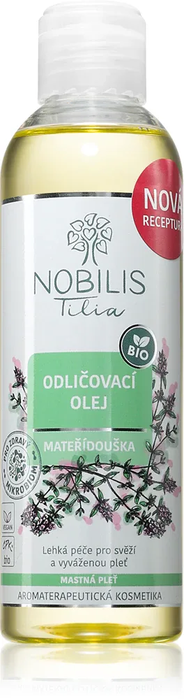 Nobilis Tilia Odlicovací Olej Mateřídouška - Масло для снятия макияжа для жирной кожи, 200 мл
