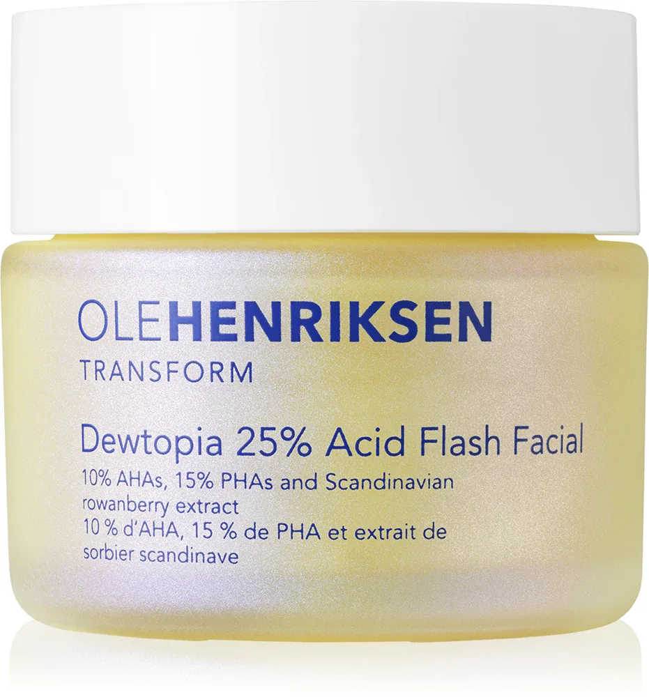 OLEHENRIKSEN Transform Dewtopia 25% Acid Flash Facial - Крем для лица с эффектом пилинга, 50 мл