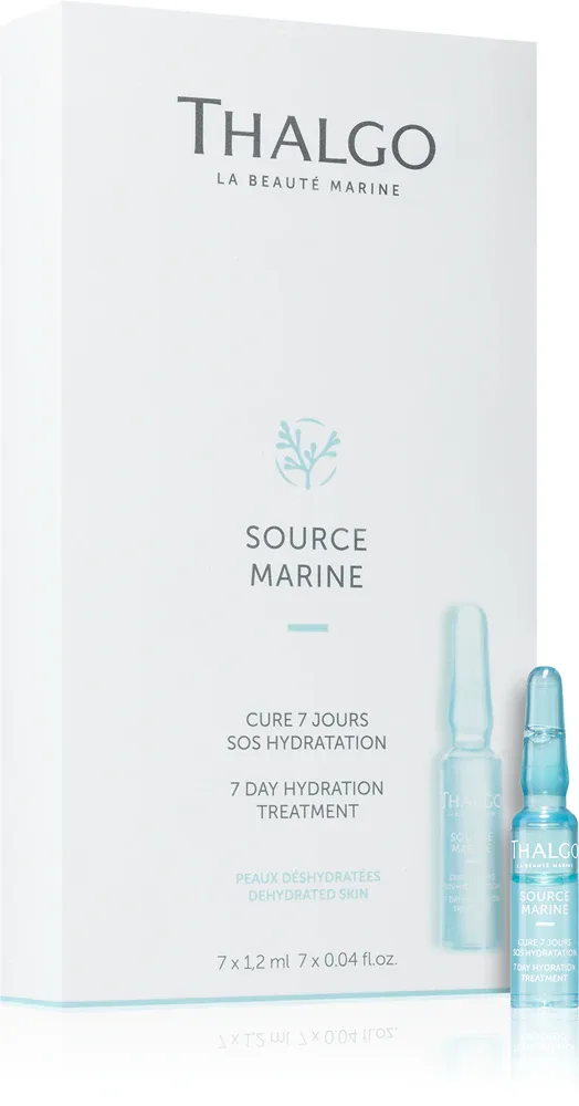 Thalgo Source Marine 7 Day Hydration Treatment - 7-дневное восстанавливающее увлажняющее средство для лица, 7 мл
