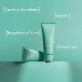 Apivita Just Bee Clear Blemish Control Moisturizer - Увлажняющий крем для лица с ниацинамидом, 40 мл — фото 2