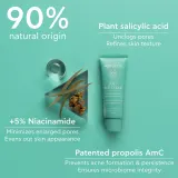 Apivita Just Bee Clear Blemish Control Moisturizer - Увлажняющий крем для лица с ниацинамидом, 40 мл — фото 3