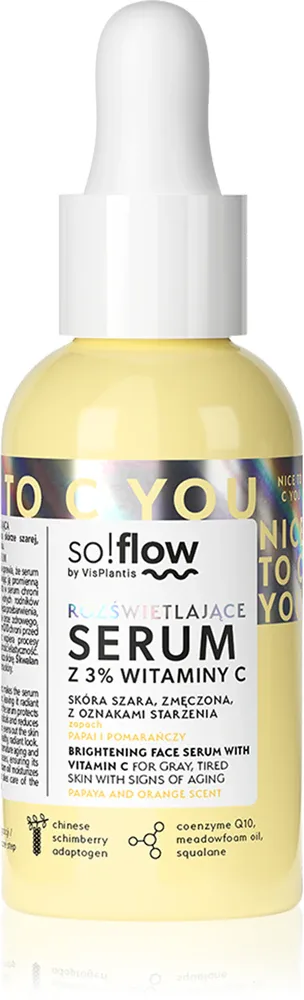 so!flow Brightening Face Serum With Vitamin C - Сыворотка осветляющая с витамином C, 30 мл