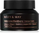 MARY & MAY Idebenone + Blackberry Complex Intensive Total Care Cream - Роскошный увлажняющий крем с эффектом омоложения, 70 г — фото 1