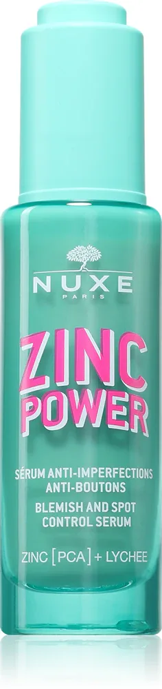 Nuxe Zinc Power Blemish And Spot Control Serum - Сыворотка против несовершенств кожи, 30 мл