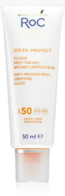 RoC Soleil Protect Anti Brown Spots Unifying Fluid - Легкий защитный флюид от пигментации SPF 50, 50 мл