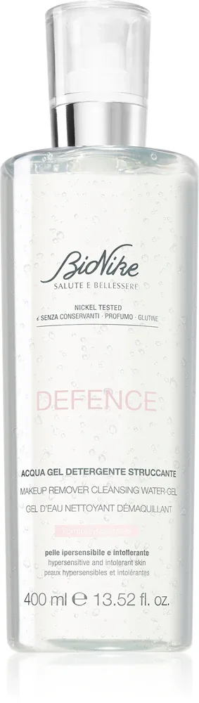 Гель для снятия макияжа BioNike Defence очищающий, для чувствительной кожи, 400 мл