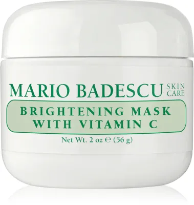 Mario Badescu Brightening Mask with Vitamin C - Крем для лица, осветляющий для уставшей кожи с неравномерным тоном, 56 г