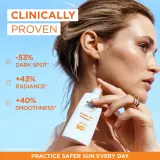 Флюид солнцезащитный Garnier Ambre Solaire Super UV Vitamin C для лица, шеи и зоны декольте, с фильтром SPF, 40 мл SPF 50+ — фото 4