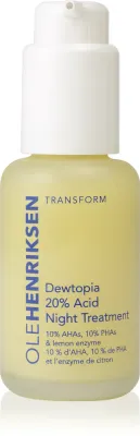 OLEHENRIKSEN Transform Dewtopia 20% Acid Night Treatment - Сыворотка на ночь против морщин и пигментных пятен, 30 мл