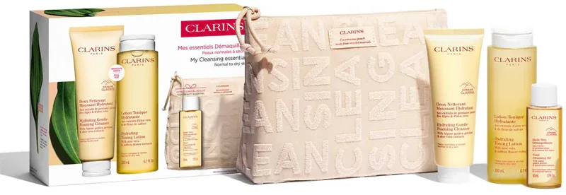 Clarins Cleansing Essentials Normal Skin - Подарочный набор для идеальной очистки кожи