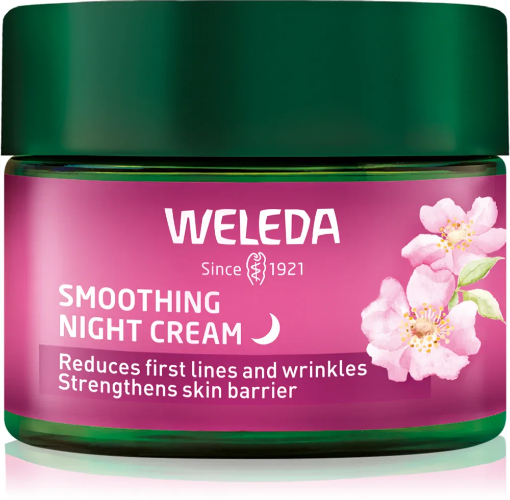 Weleda Wild Rose & White Tea - Крем для лица, осветляющий ночью, 40 мл