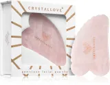 Пластина гуаша Crystallove Rose Quartz 3D Gua Sha из розового кварца, 8,5 см, 1 шт — фото 2