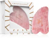 Пластина гуаша Crystallove Rose Quartz 3D Gua Sha из розового кварца, 8,5 см, 1 шт — фото 3