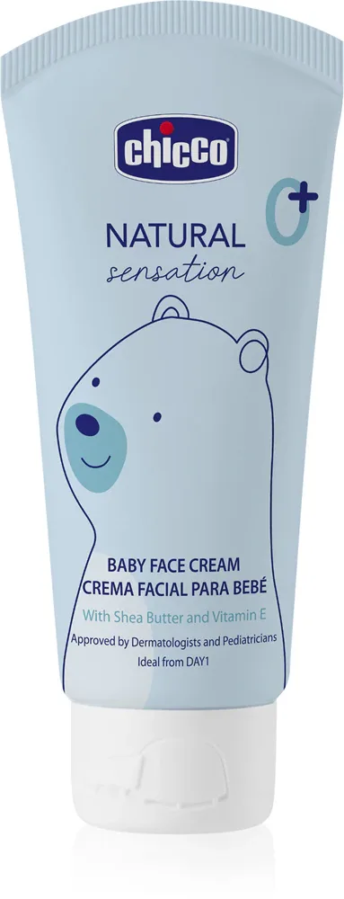Chicco Natural Sensation Baby - Крем для лица для детей с рождения 0+, 50 мл
