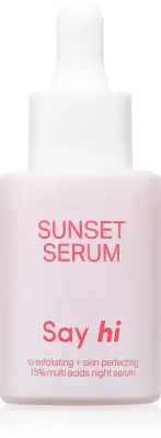 Say Hi Sunset - Сыворотка на ночь с АГК, 30 мл