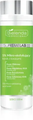 Bielenda Professional Supremelab Sebio Derm - 5% микроэксфолирующий тоник с кислотами, 200 мл