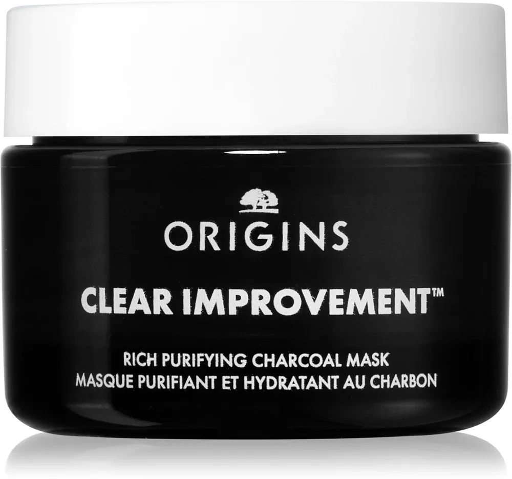 Origins Clear Improvement Rich Purifying Charcoal Mask - Очищающая маска с активированным углем, 30 мл