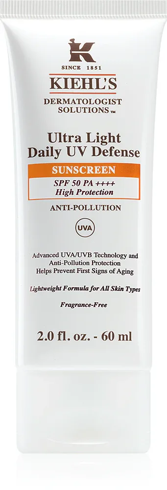 Kiehl's Ultra Light Daily UV Defense - Ультралегкий защитный флюид для всех типов кожи, включая чувствительную