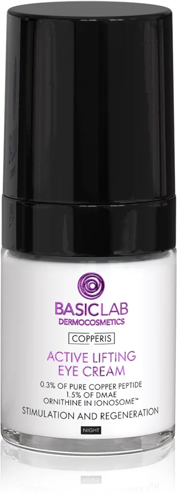 BasicLab Dermocosmetics Copperis - Подтягивающий крем для глаз на ночь, 18 мл