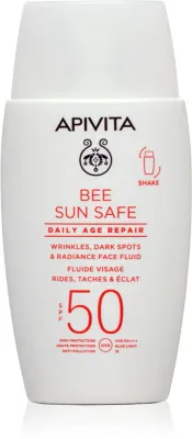 Apivita Bee Sun Safe Daily Age Repair Fluid SPF50 - Защитный антивозрастной флюид SPF 50, 50 мл