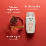 Apivita Bee Sun Safe Daily Age Repair Fluid SPF50 - Защитный антивозрастной флюид SPF 50, 50 мл — фото 2