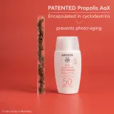 Apivita Bee Sun Safe Daily Age Repair Fluid SPF50 - Защитный антивозрастной флюид SPF 50, 50 мл — фото 5