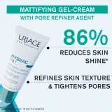 Uriage Hyseac Mat Matifying Gel-Cream - Матирующий гель-крем для жирной и комбинированной кожи, 40 мл — фото 4