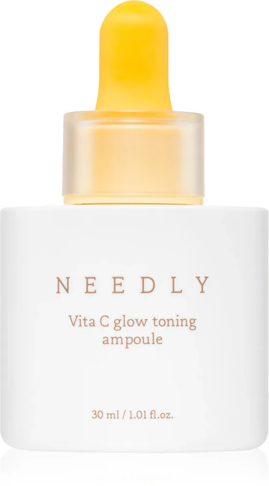 NEEDLY Vita C Glow Toning Ampoule - Сыворотка с витамином C для осветления и смягчения кожи, 30 мл