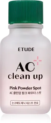 ETUDE AC Clean Up Pink Powder Spot - Крем для лица против прыщей с успокаивающим действием, 15 мл