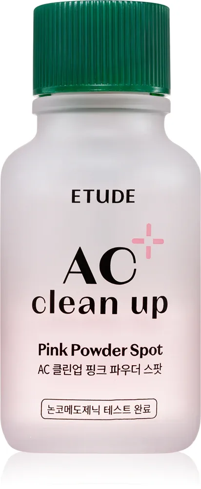 ETUDE AC Clean Up Pink Powder Spot - Крем для лица против прыщей с успокаивающим действием, 15 мл