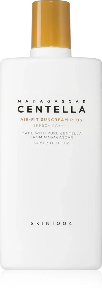 SKIN1004 Madagascar Centella Air-Fit Suncream Plus - Минеральный защитный крем для чувствительной кожи SPF 50+, 50 мл