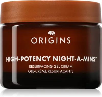 Origins High-Potency Night-A-Mins Oil-Free Resurfacing Gel Cream With Fruit-Derived AHAs - Крем укрепляющий и увлажняющий для всех типов кожи, 50 мл