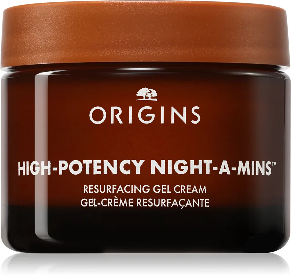 Origins High-Potency Night-A-Mins Oil-Free Resurfacing Gel Cream With Fruit-Derived AHAs - Крем укрепляющий и увлажняющий для всех типов кожи, 50 мл