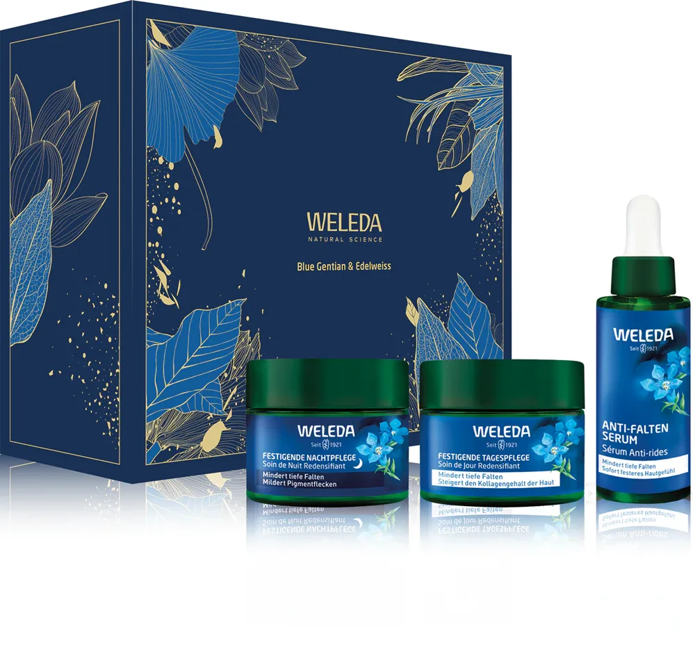 Weleda Blue Gentian & Edelweiss - Подарочный набор для лица с эффектом лифтинга и упругости